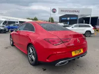 Used Mercedes CLA200 AMG line 163 HP (119 kW) 2019 Red Coupe