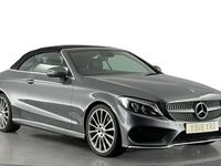 Used Mercedes C220 AMG line 170 HP (125 kW) 2018 Grey Cabriolet