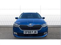 Used Skoda Fabia SE 95 HP (69 kW) 2018 Blue Estate