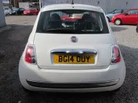 Used Fiat 500 Lounge 69 HP (50 kW) 2014 White Hatchback