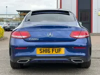 Used Mercedes C220 AMG Line Premium 170 HP (125 kW) 2016 Blue Coupe