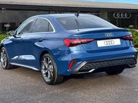 New Audi A3 S-Line 2025 Blue Sedan