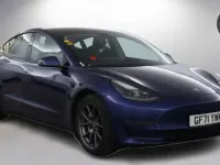 Used Tesla Model 3 Long Range AWD 366 kW (498 HP) 2021 Blue Sedan