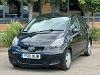 Used Toyota Aygo 68 HP (50 kW) 2010 Black Hatchback