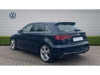 Usado Audi A3 S-Line 150 HP (110 kW) 2018 Azul Sedan