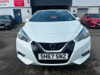 Used Nissan Micra Acenta 71 HP (52 kW) 2017 White Hatchback