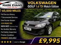 Used VW Golf VII Edition 110 HP (80 kW) 2016 Black Hatchback
