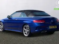 Used Mercedes C220 Active 170 HP (125 kW) 2018 Blue Cabriolet