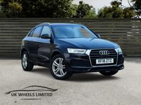 Used Audi Q3 S-Line 150 HP (110 kW) 2018 Black SUV