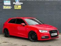 Used Audi A3 S-Line 140 HP (102 kW) 2014 Red Hatchback