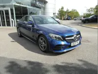 Used Mercedes C200 AMG line 180 HP (132 kW) 2021 Blue Sedan