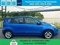 Used Nissan Note Acenta 110 HP (80 kW) 2009 Blue Hatchback
