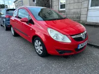 Used Vauxhall Corsa Club 89 HP (65 kW) 2008 Red Hatchback