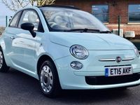Used Fiat 500C Pop 69 HP (50 kW) 2015 Green Cabriolet