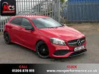 Used Mercedes A160 AMG line 102 HP (75 kW) 2017 Red Hatchback