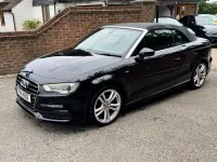 Used Audi A3 Cabriolet S-Line 150 HP (110 kW) 2014 Black Cabriolet