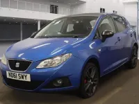 Begagnad Seat Ibiza 105 HK (77 kW) 2012 Blå Halvkombi