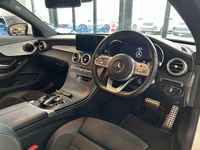 Used Mercedes C200 AMG line 2019 White Coupe