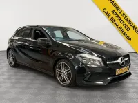 Used Mercedes A180 AMG Line Premium 122 HP (89 kW) 2016 Black Hatchback