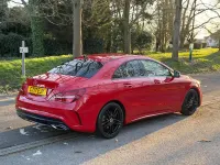 Begagnad Mercedes CLA180 AMG line 2017 Röd Sedan