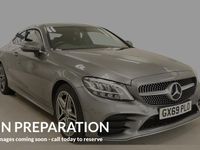 Used Mercedes C300 AMG line 245 HP (180 kW) 2019 Grey Coupe