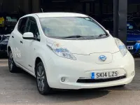 Used Nissan Leaf Tekna 80 kW (109 HP) 2014 White Hatchback