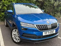 Used Skoda Karoq SE L 110 HP (80 kW) 2021 Blue SUV