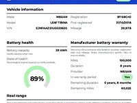 Usado Nissan Leaf Tekna 110 kW (150 HP) 2018 Prateado Citadino