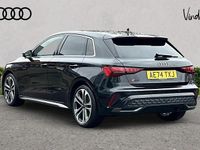 Used Audi A3 S-Line 147 HP (108 kW) 2024 Black Hatchback