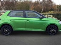Used Skoda Fabia Colour Edition 94 HP (69 kW) 2019 Rallye green metallic black magic pearl effect Hatchback