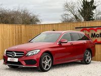 Used Mercedes C200 AMG line 184 HP (135 kW) 2015 Red Estate