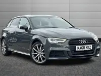Used Audi A3 Black Edition 150 HP (110 kW) 2018 Nano grey Sedan