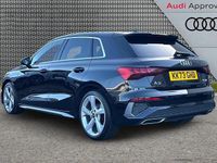 Used Audi A3 S-Line 150 HP (110 kW) 2023 Black Sedan