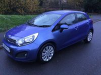 Used Kia Rio 85 HP (62 kW) 2013 Metallic estoril blue Hatchback