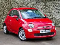 Used Fiat 500 Pop Star 69 HP (50 kW) 2017 Red Hatchback