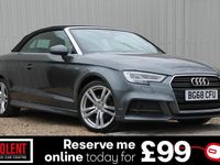 Used Audi A3 Cabriolet S-Line 150 HP (110 kW) 2018 Grey Cabriolet