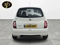Begagnad Nissan Micra Acenta 79 HK (58 kW) 2009 Vit Halvkombi