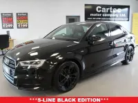 Used Audi A3 Black Edition 116 HP (85 kW) 2019 Black Sedan