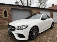 Used Mercedes E220 AMG line 194 HP (142 kW) 2018 White Coupe
