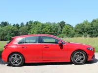 Used Mercedes 200 AMG line 160 HP (117 kW) 2018 Red Hatchback