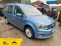 Begagnad VW Caddy Maxi Life 2018 Blå Minibuss