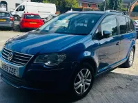Used VW Touran SE 105 HP (77 kW) 2009 Blue MPV