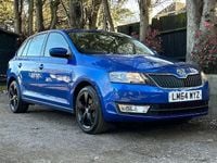 Used Skoda Rapid SE 105 HP (77 kW) 2014 Blue Hatchback