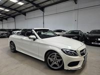 Used Mercedes C220 AMG line 170 HP (125 kW) 2018 White Cabriolet