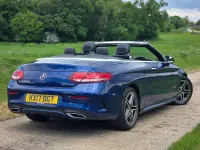 Używany Mercedes C220 AMG line 2017 Niebieski Kabriolet