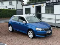 Used Skoda Fabia SE 90 HP (66 kW) 2015 Blue Hatchback