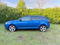 Used Skoda Rapid Sport 105 HP (77 kW) 2014 Blue Hatchback