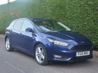 Used Ford Focus Zetec 125 HP (91 kW) 2015 Blue Hatchback
