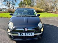 Used Fiat 500 Lounge 2012 Black Cabriolet