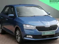 Used Skoda Fabia SE Drive 95 HP (69 kW) 2021 Titan blue metallic Hatchback